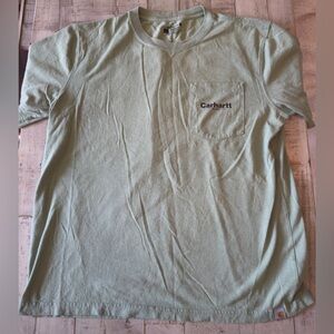 Carhartt Colorblock Graphic Tee • Sage Green • Size L